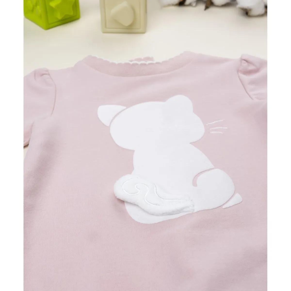 Ranita bebé niña rosa con gatito*Prenatal New