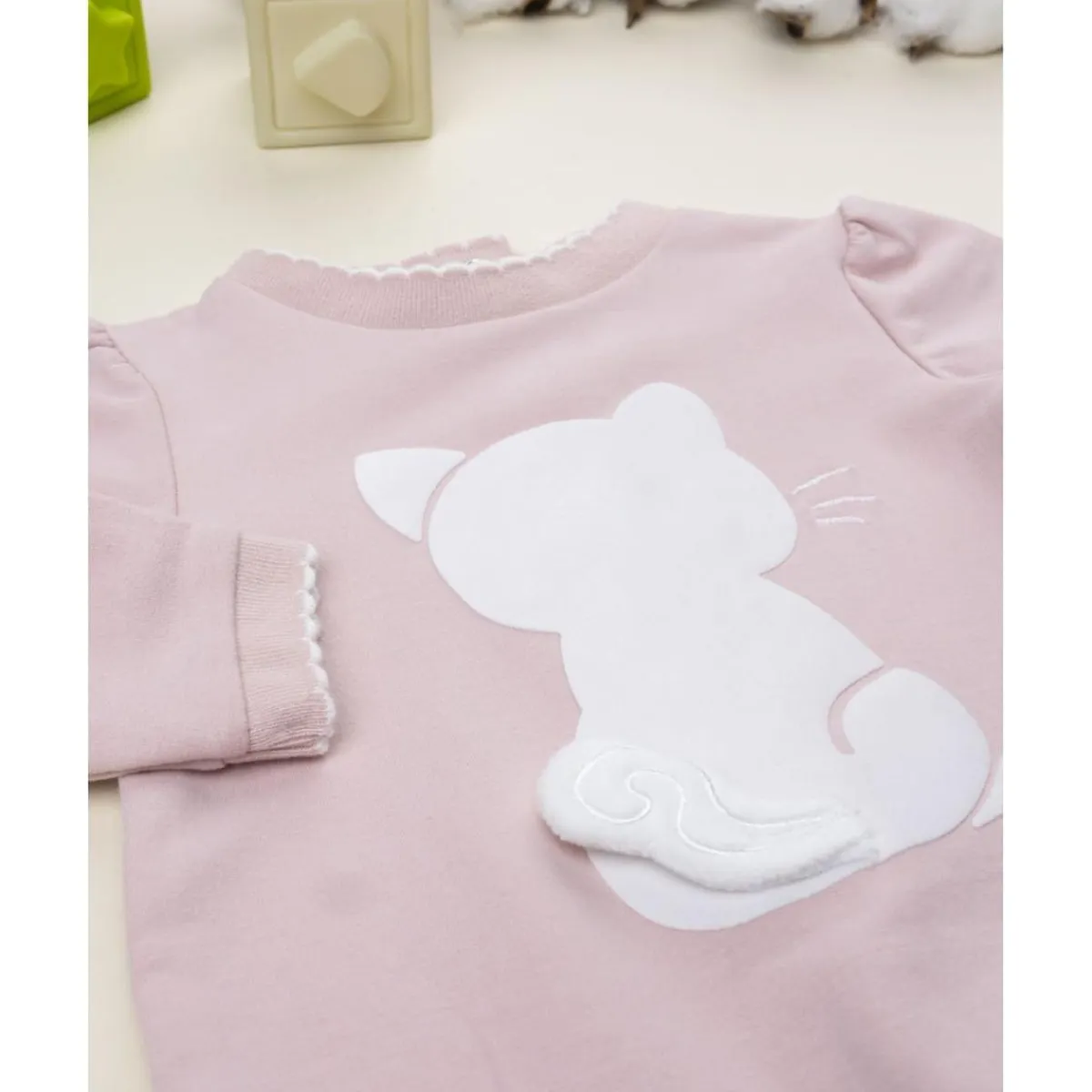 Ranita bebé niña rosa con gatito*Prenatal New