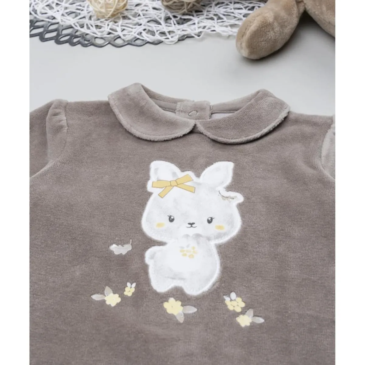 Clearance Ranita niña marrón con flores allover Ropa Y Accesorios·Peleles|Recién Nacido·Ropa Y Accesorios