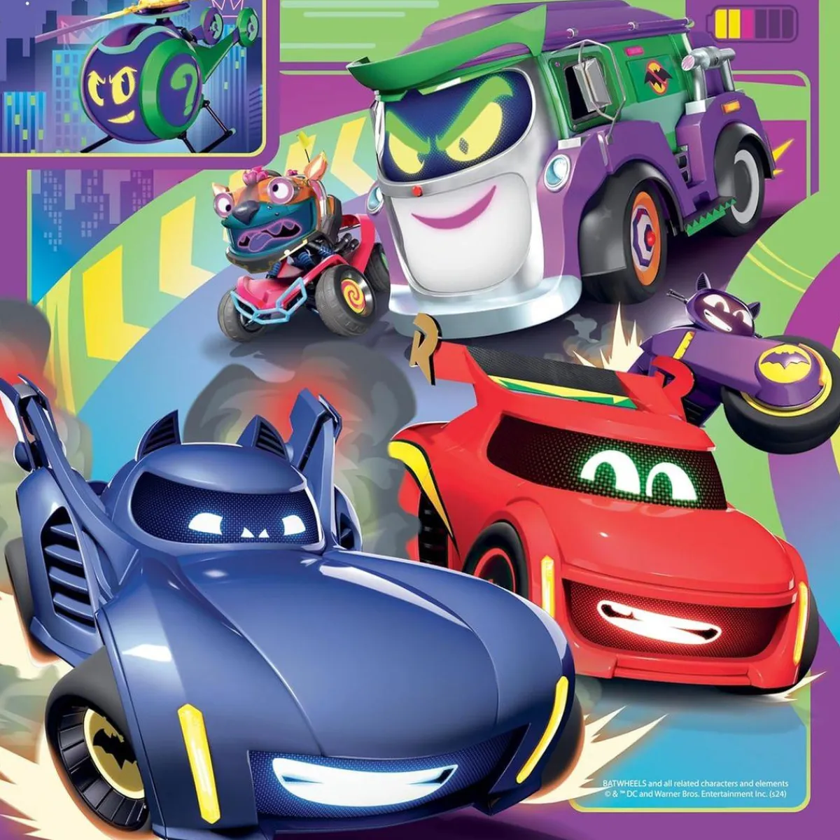 Ravensburger - 3 puzzles 49 piezas Batwheels*RAVENSBURGER IBÉRICA