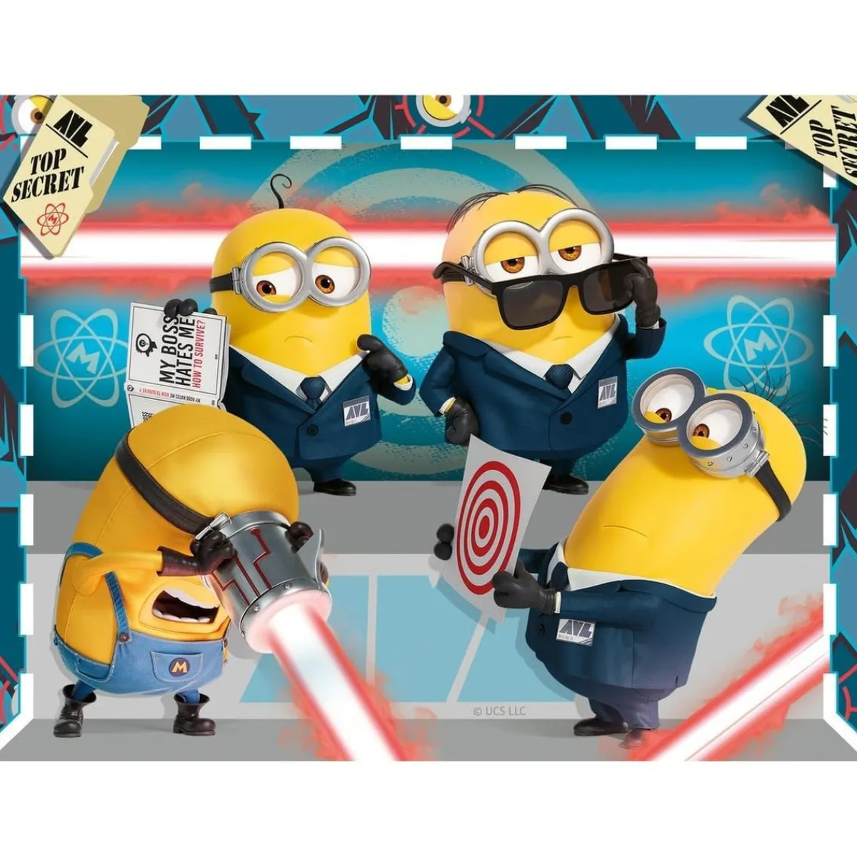 - Gru - Puzzle 4 in a box Mi Villano Favorito 4*RAVENSBURGER New
