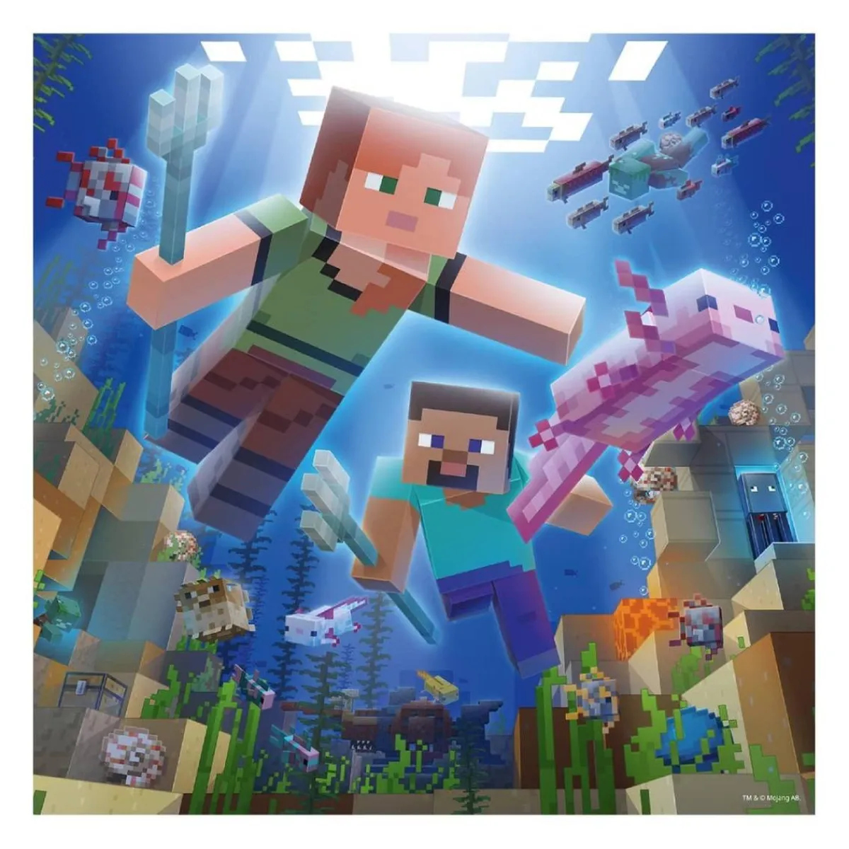 Ravensburger - Minecraft - Pack 3 puzzles 49 piezas Juegos Y Puzzles