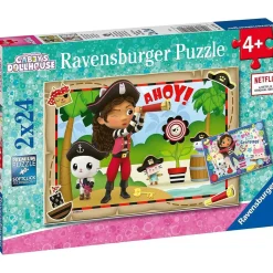 Best Ravensburger - Puzzle de colección Gabby's Dollhouse, 2 sets de 24 piezas ㅤ Juegos Y Puzzles