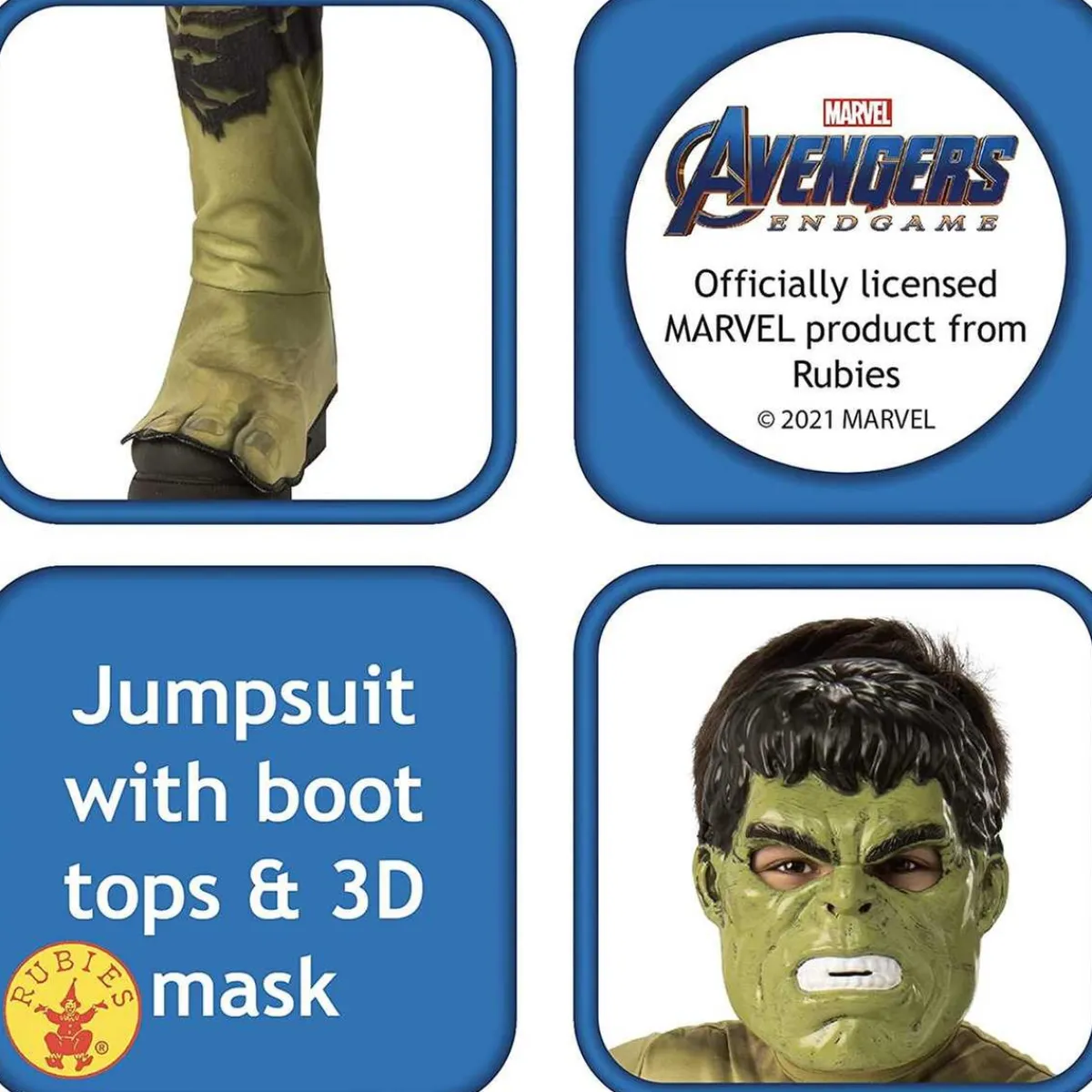 - Hulk - Disfraz de Hulk Classic Endgame Talla M ㅤ*RUBIE'S Discount
