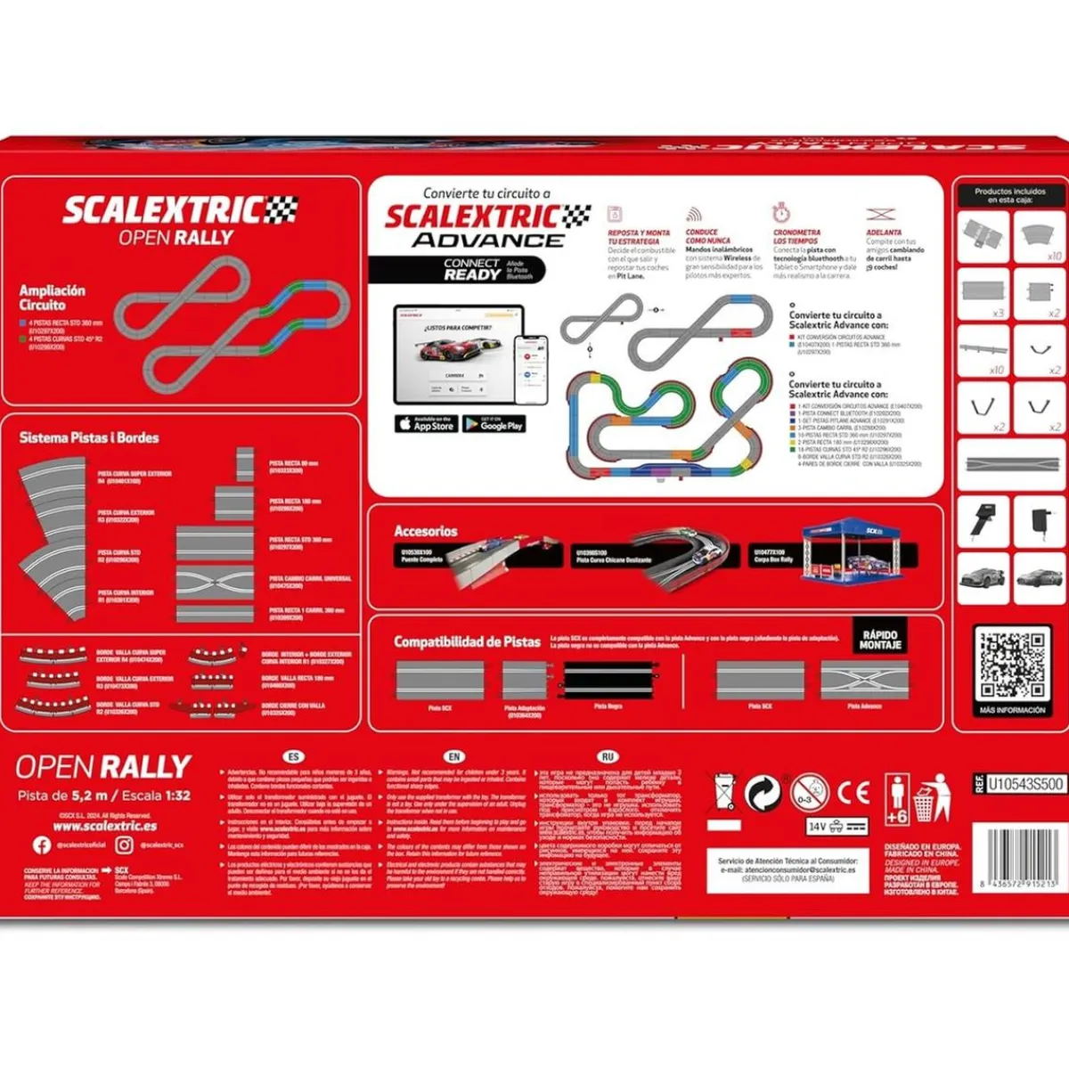 Scalextric - Open Rally Set Vehículos Y Circuitos