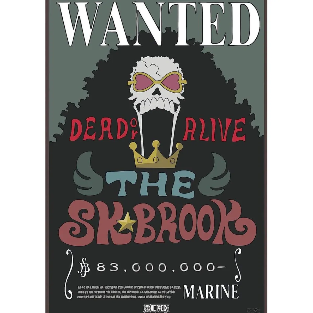 Set 2 posters One Piece - Chibi Wanted Brook & Chopper 52x38*ABYSSE CORP Discount