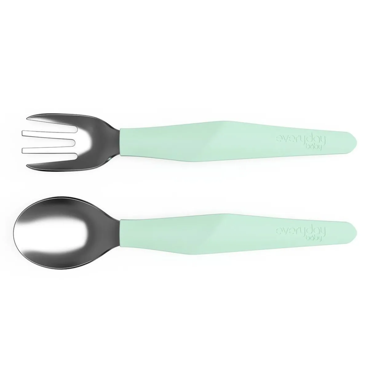 Hot Set de cubiertos para bebé menta Preparación Comida Y Accesorios·Platos Y Cubiertos Infantiles
