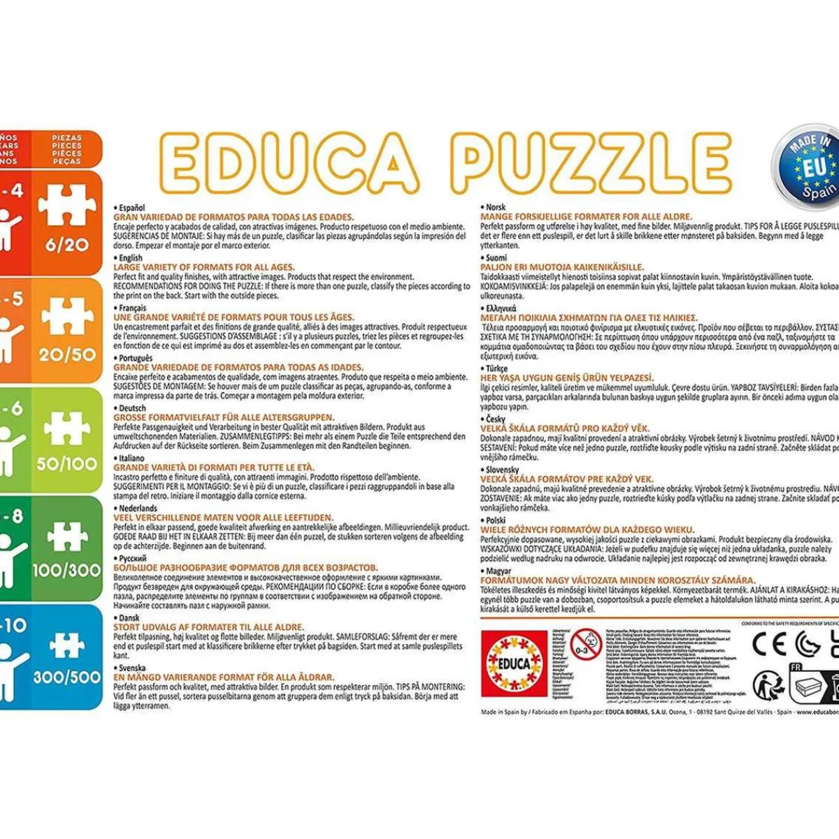Set de puzzles infantiles progresivos: cuentos del bosque, 12-25 piezas ㅤ*EDUCA BORRAS Best