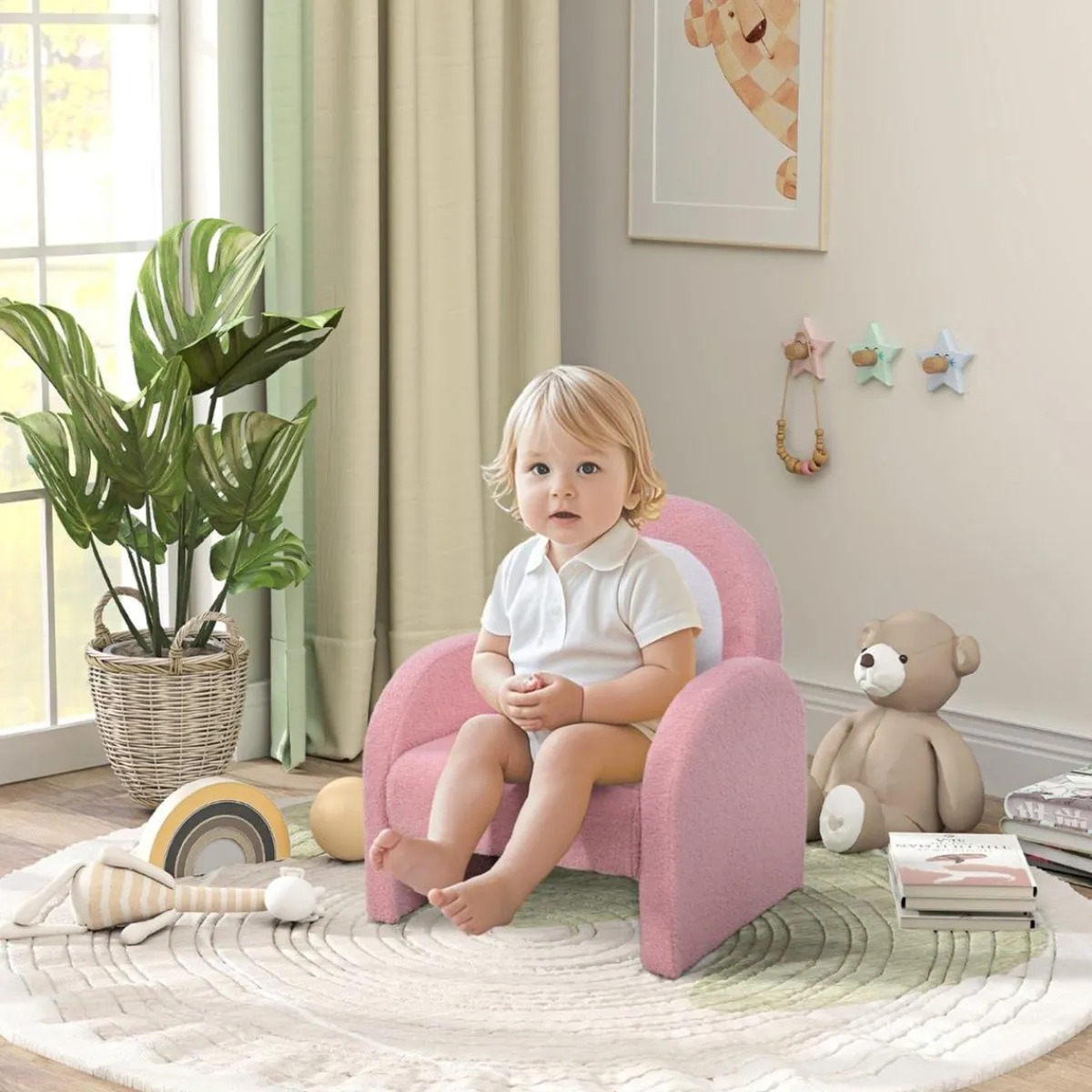 New Sillón infantil Arcoíris Rosa Estilo De Vida