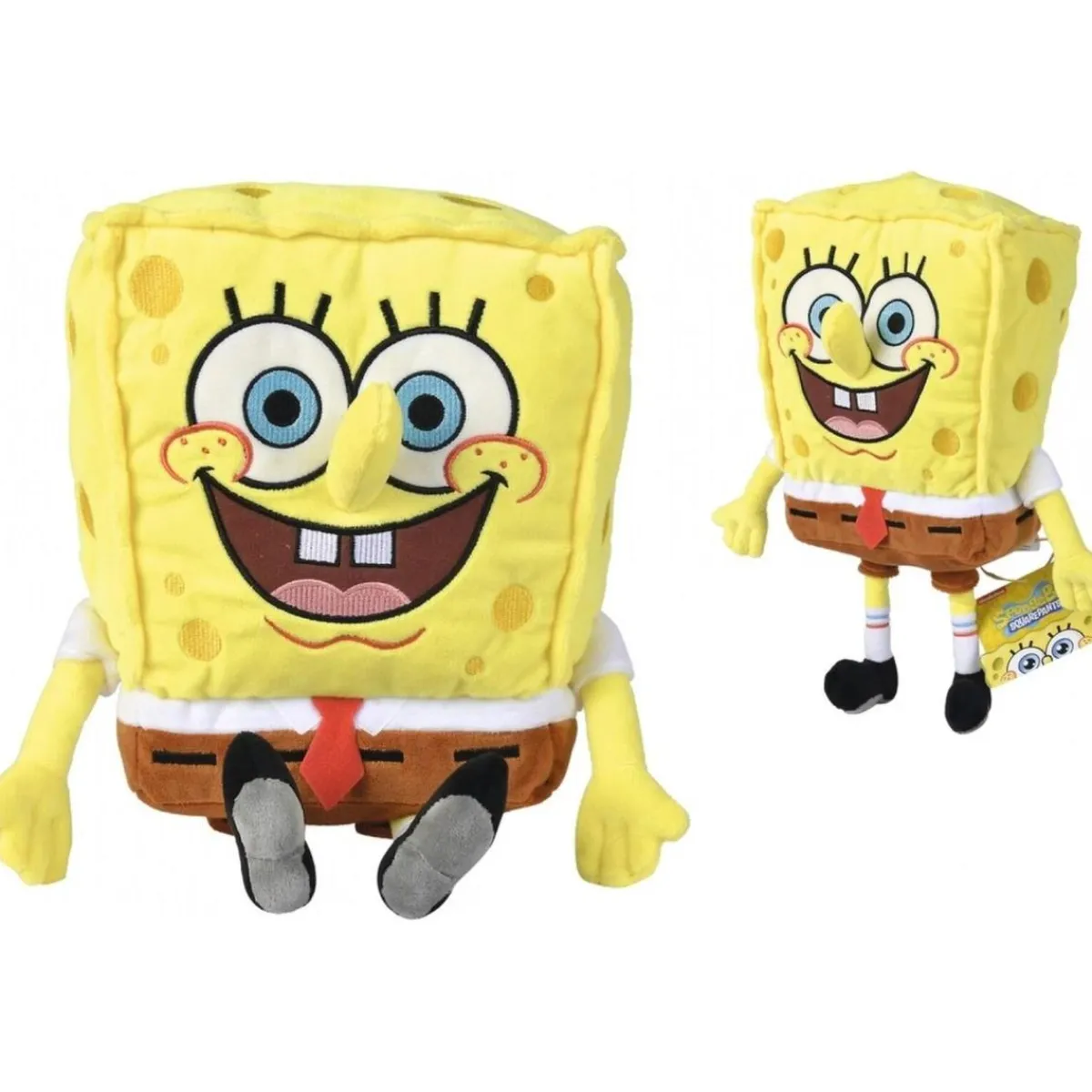 Simba - Bob Esponja - Peluche Bob Esponja 35cm, material suave y relleno reciclado ㅤ Coleccionables Y Mini Mundos