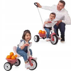 - Triciclo Evolutivo Be Move de Metal, Color Rosa - 68 x 52 x 52 cm ㅤ*SMOBY Clearance