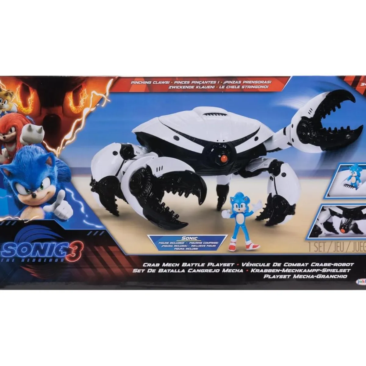 Sonic - Figura Mega Cangrejo Mecánico Deluxe Figuras De Acción