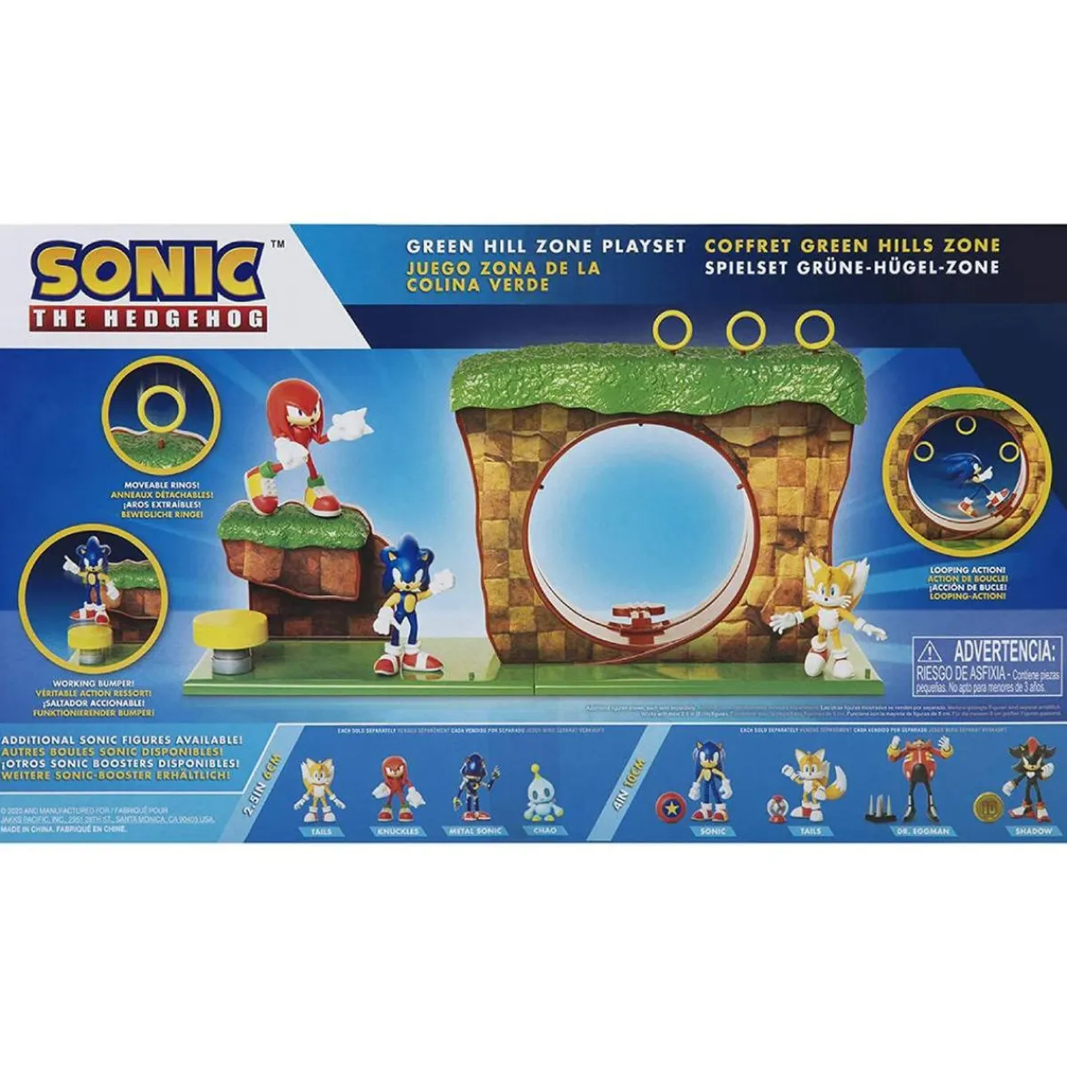 Best Sonic - Zona de juego la colina verde Figuras De Acción