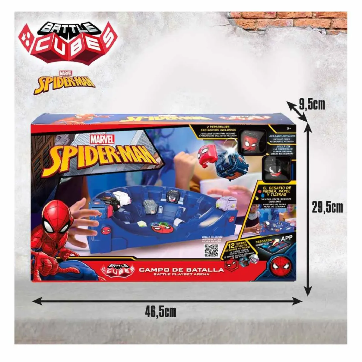 Outlet Spider-man - Battle cubes - Estadio de batallas con cubos de Spider-Man Figuras De Acción