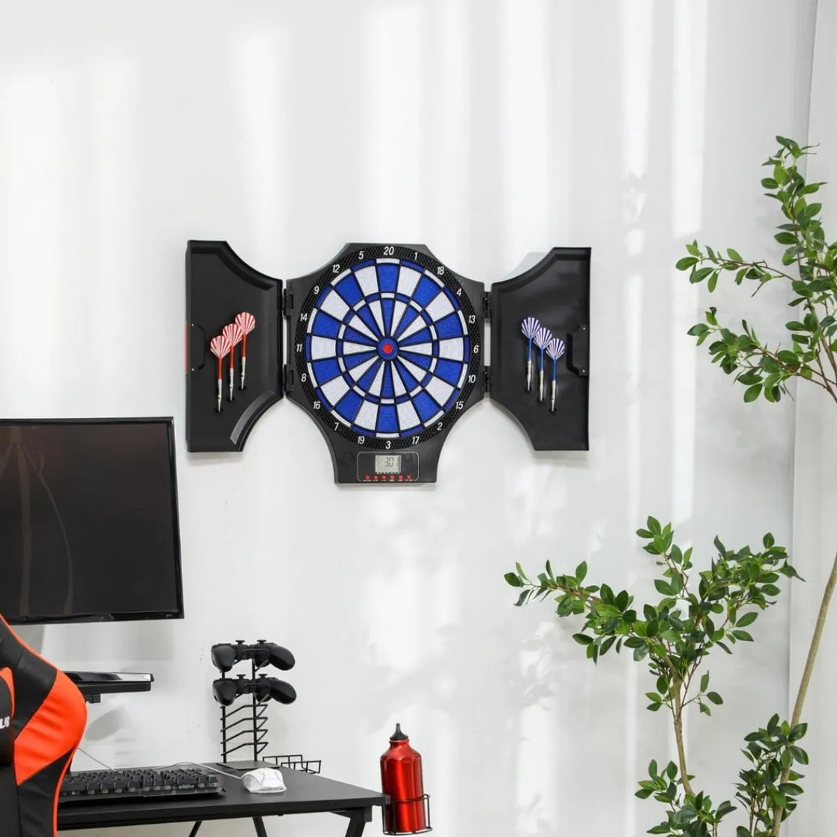 Sportnow - Diana electrónica plegable 31 juegos*Outsunny