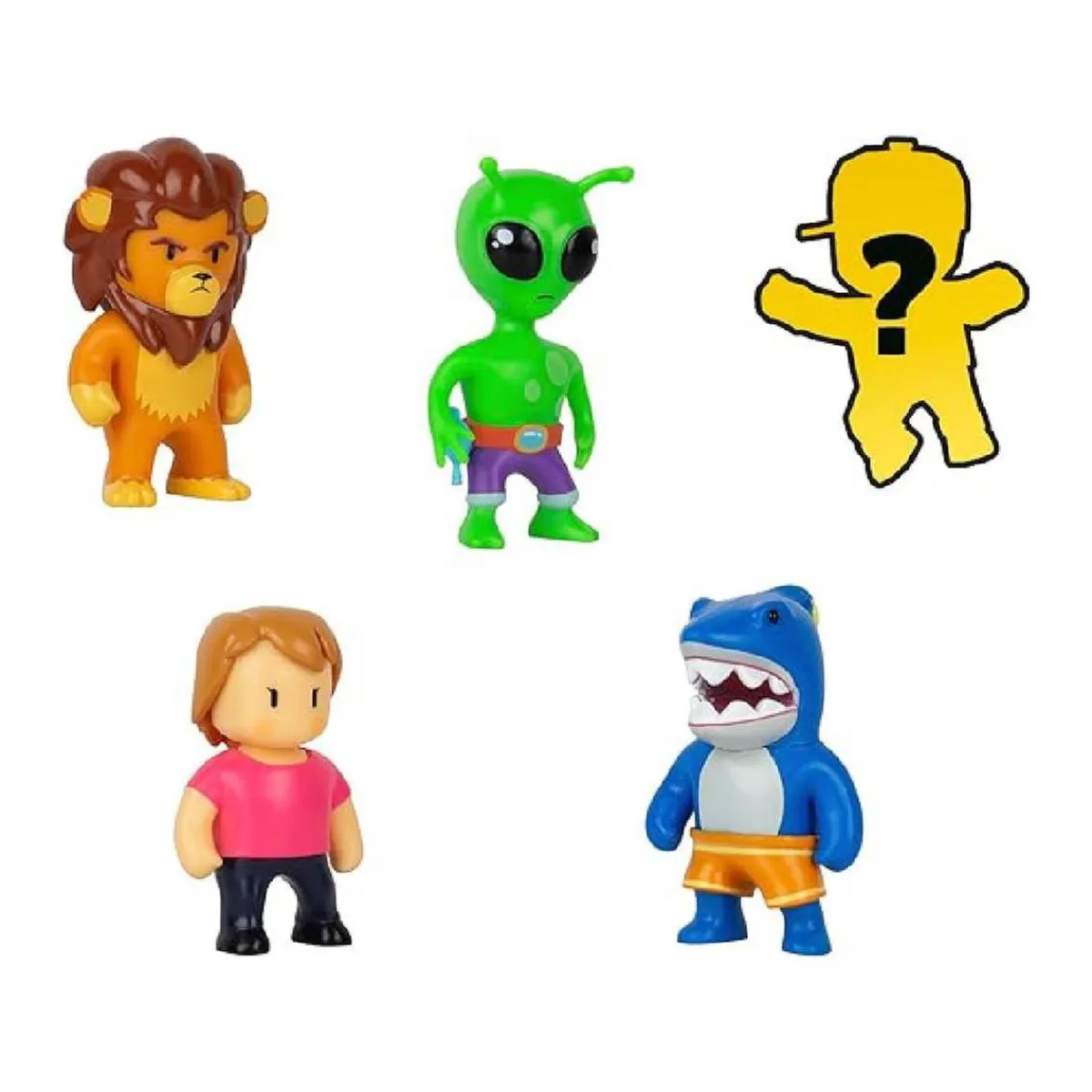 Stumble Guys - Pack 4 figuras + figura misteriosa (varios modelos) Figuras De Acción