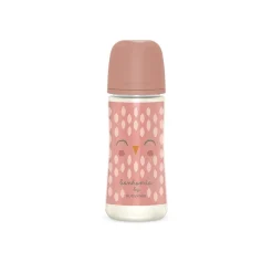 - Bonhomia biberón con tetina sx pro +6 meses 360ml pluma rosa*SUAVINEX