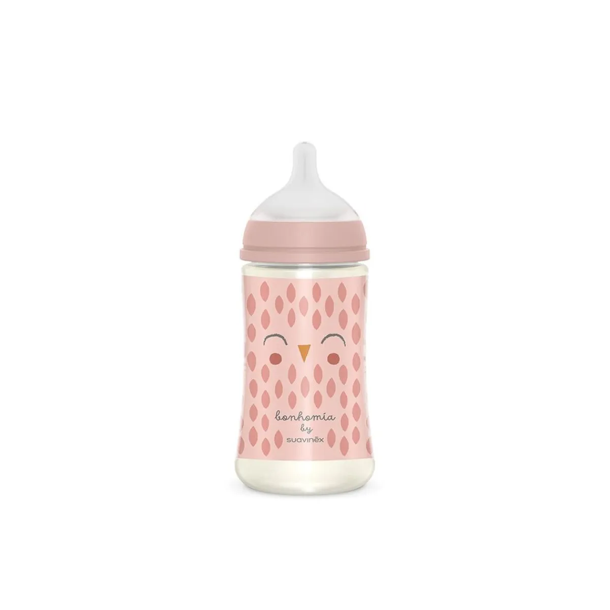 - Bonhomia biberón con tetina sx pro +3 meses 270ml búho rosa Biberones Y Chupetes·Biberones