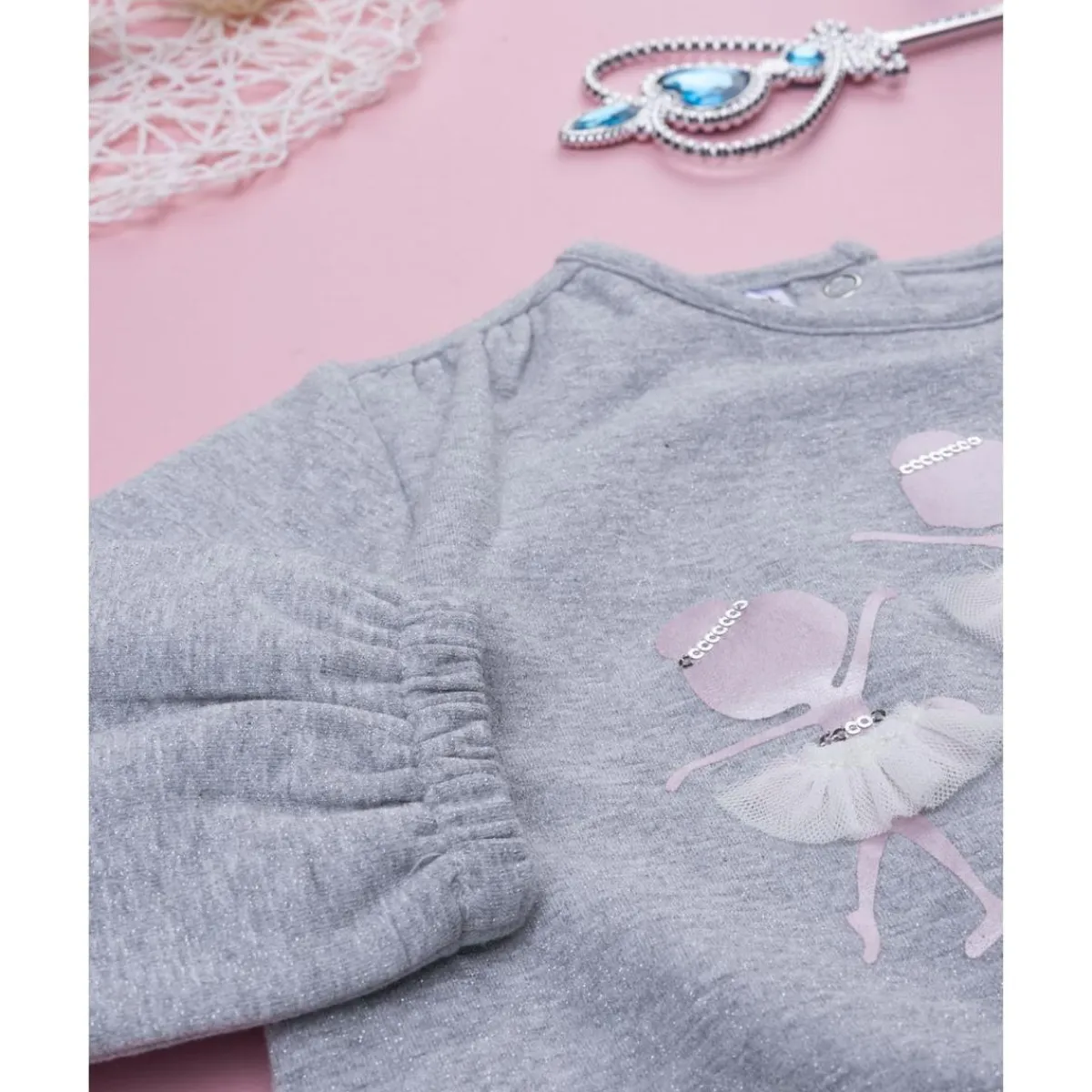 Sudadera gris bailarina niña*Prenatal