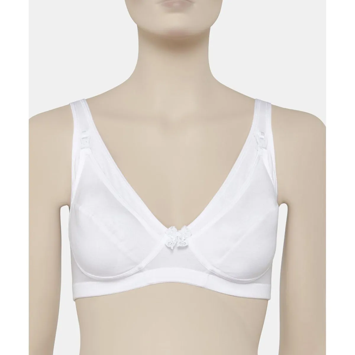 New Sujetador de lactancia algodón lycra blanco copa d Íntimo Y Noche·Sujetadores Lactancia|Premamá·Íntimo Y Noche