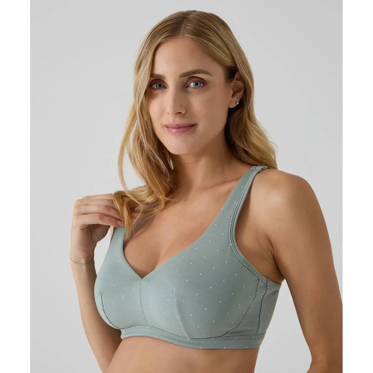 Sujetador premamá verde con lunares*Prenatal Outlet
