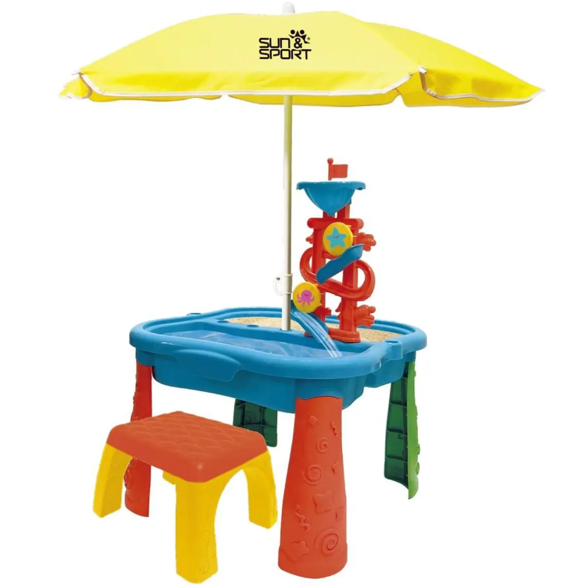 Sun & Sport - Mesa de juegos con sombrilla y taburete*SUN&SPORT Best