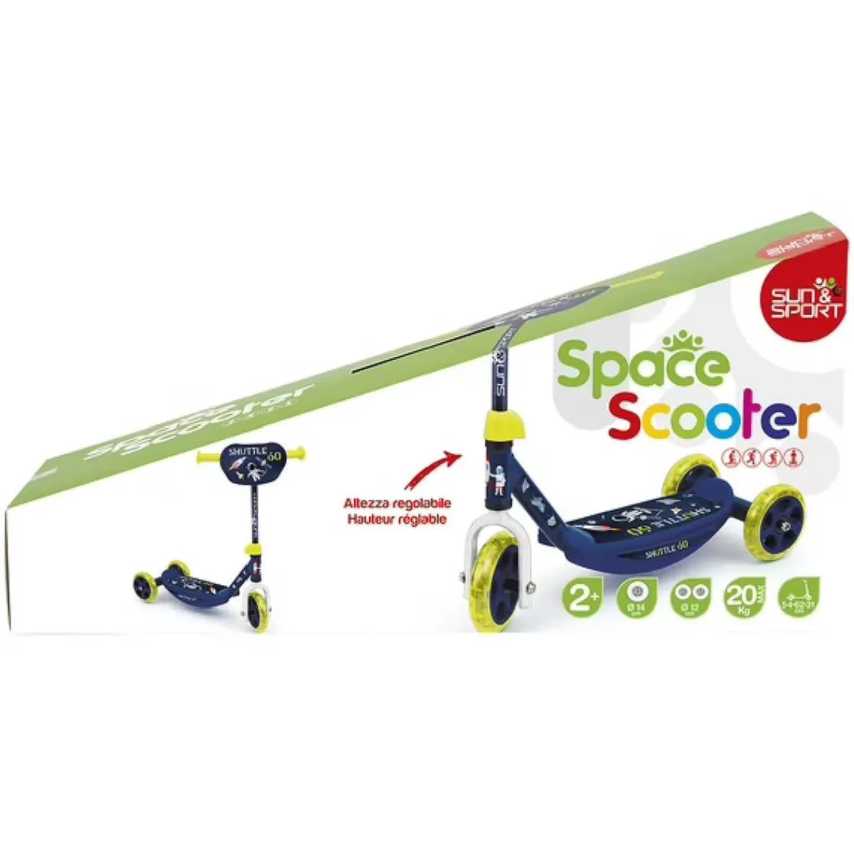 Online & Sport - Patinete espacial de 3 ruedas Motos Y Triciclos