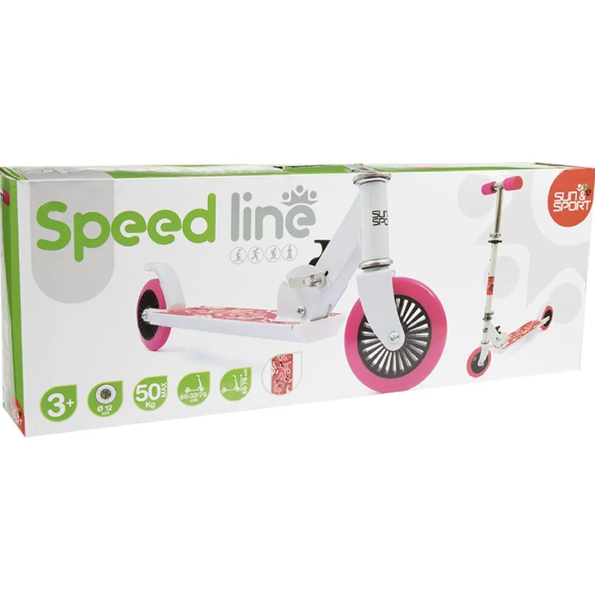 Sun & Sport - Patinete Speed Line rosa*SUN&SPORT Sale