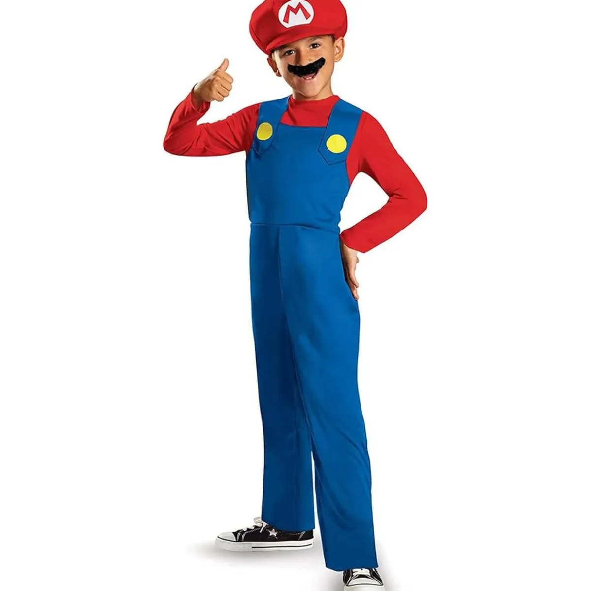 Hot Super Mario - Disfraz clásico Super Mario 4-6 años Disfraces|Halloween