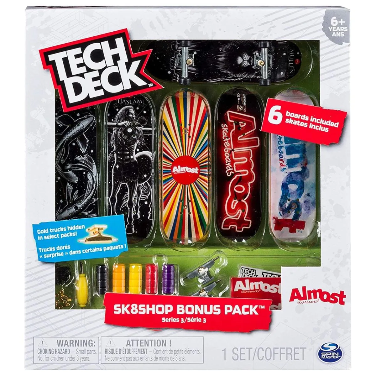 Best Tech Deck - Bonus Pack 6 Skates (varios modelos) Vehículos Y Circuitos