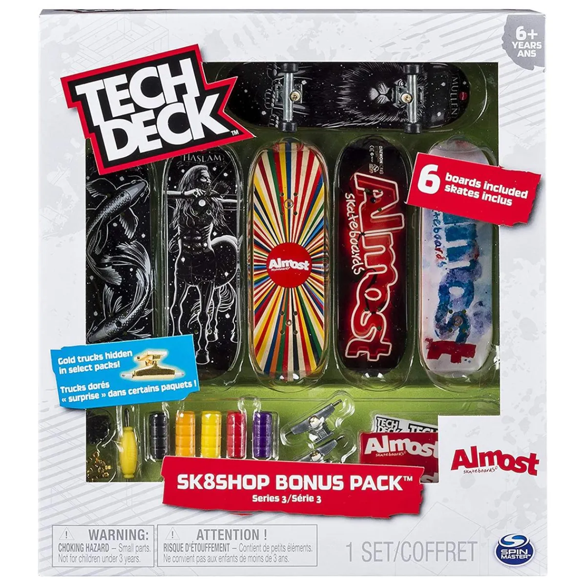 Best Tech Deck - Bonus Pack 6 Skates (varios modelos) Vehículos Y Circuitos