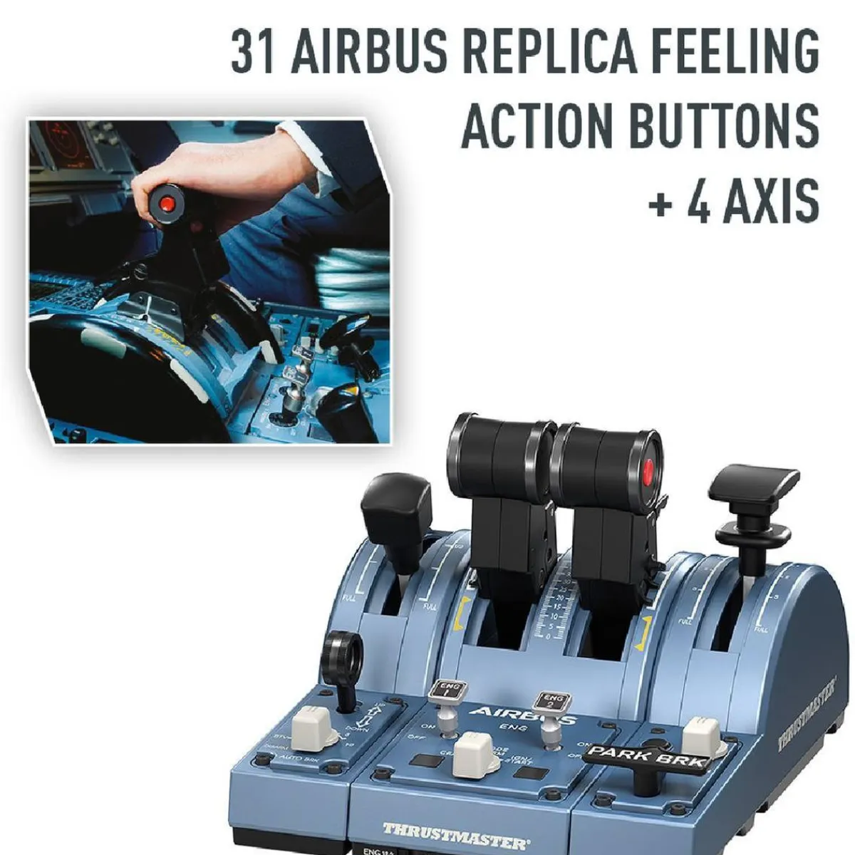 Thrustmaster - TCA Quadrant Add-On Airbus Edition - PC*TOYS "R" US Hot