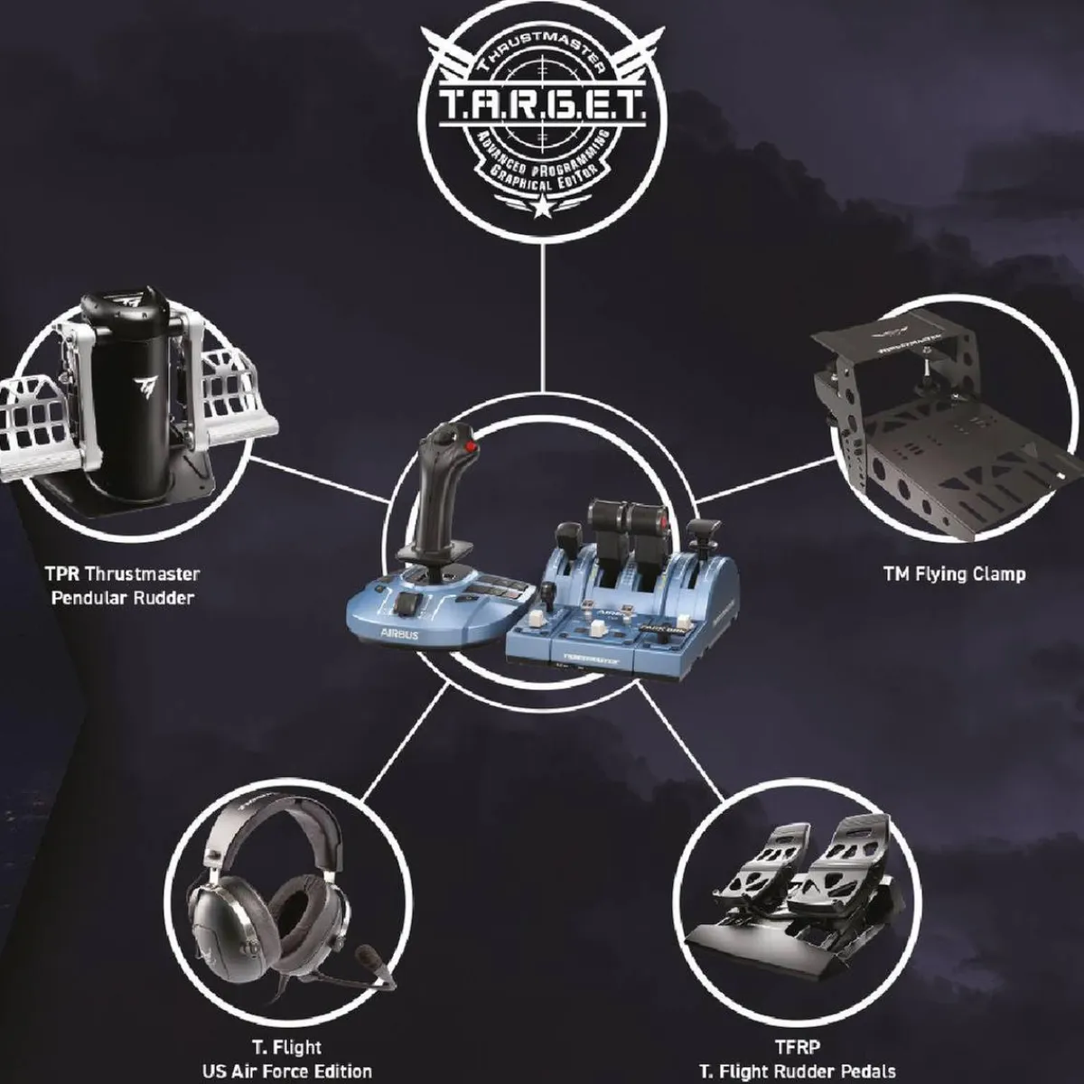 Thrustmaster - TCA Quadrant Add-On Airbus Edition - PC*TOYS "R" US Hot