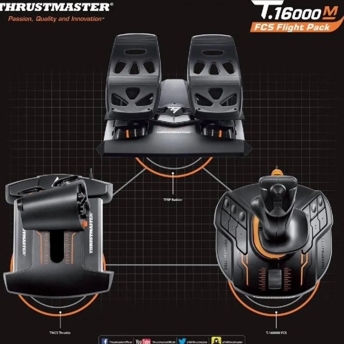 Thrustmaster - T.16000M FCS Flight Pack - PC*TOYS "R" US Outlet
