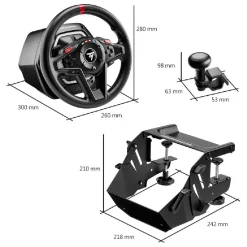 Thrustmaster - Volante y Pedales T128 Simtask Pack XBOX*TOYS