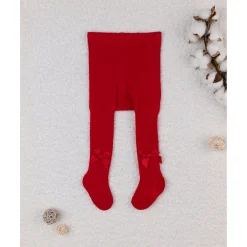Tights rojas para niña con moñitos*Prenatal New