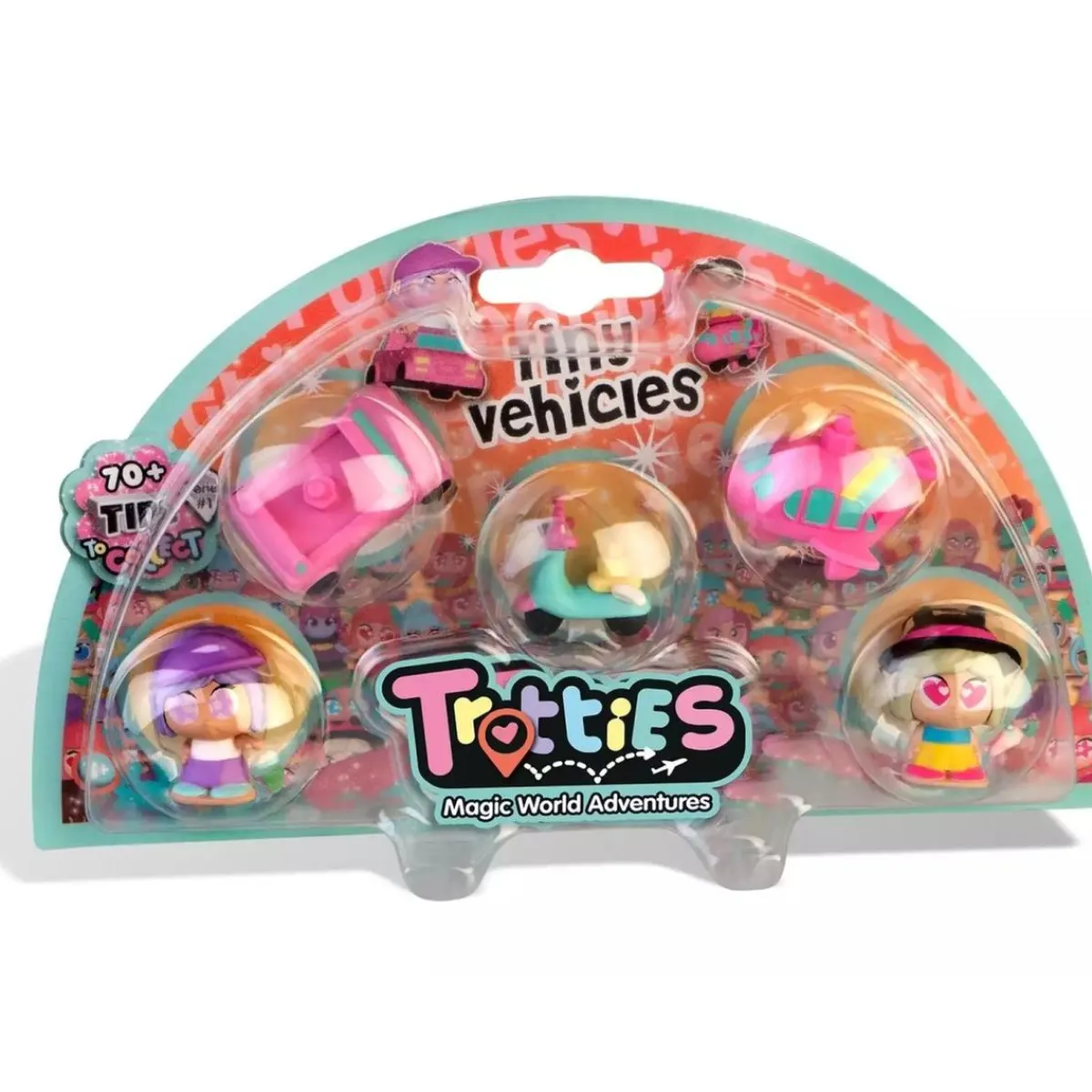 Hot Tiny Trotties - Pack 2 figuras y 3 vehículos Muñecas