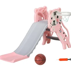 Online Tobogán 3 en 1 Tigre Rosa y Gris Toboganes