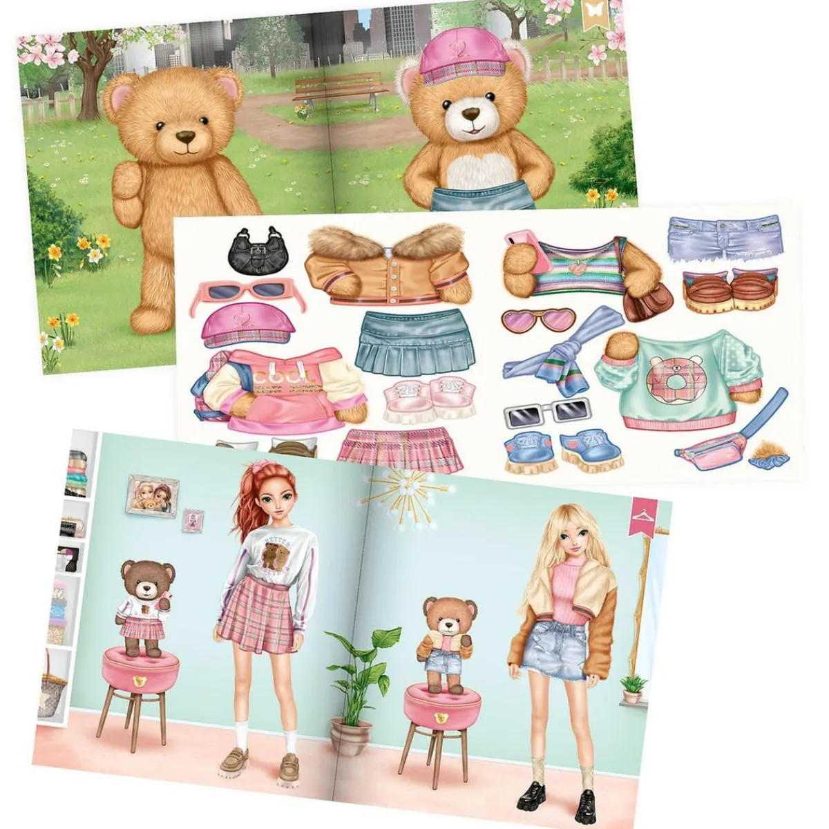 Hot Top Model - Stickerworld libro pegatinas team teddy Estilo De Vida