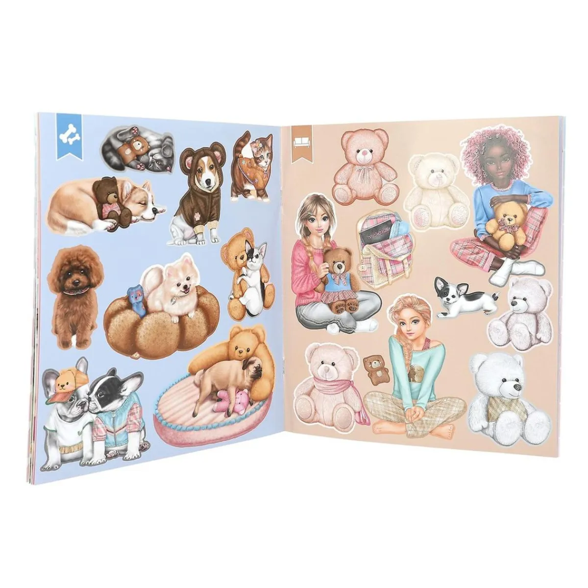 Hot Top Model - Stickerworld libro pegatinas team teddy Estilo De Vida