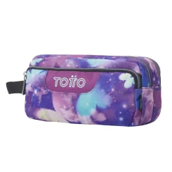 Outlet - Estuche Agapec Glitter Star Butterfly Material Escolar