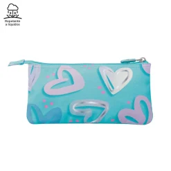 Outlet - Estuche escolar corazones pintados Tablero Material Escolar