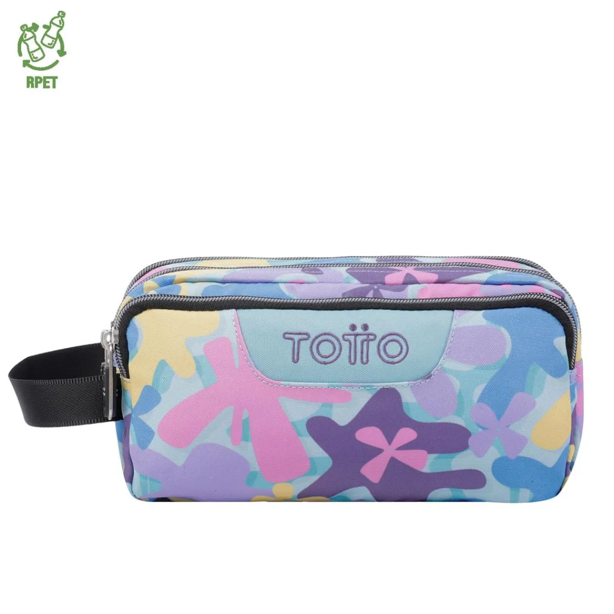 - Estuche escolar tres compartimentos flores hawaianas Agapec*TOTTO Best
