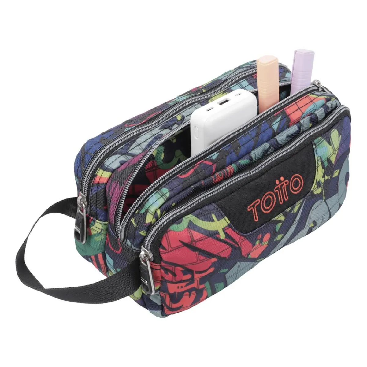 Discount - Estuche escolar tres compartimentos graffiti Agapec Material Escolar