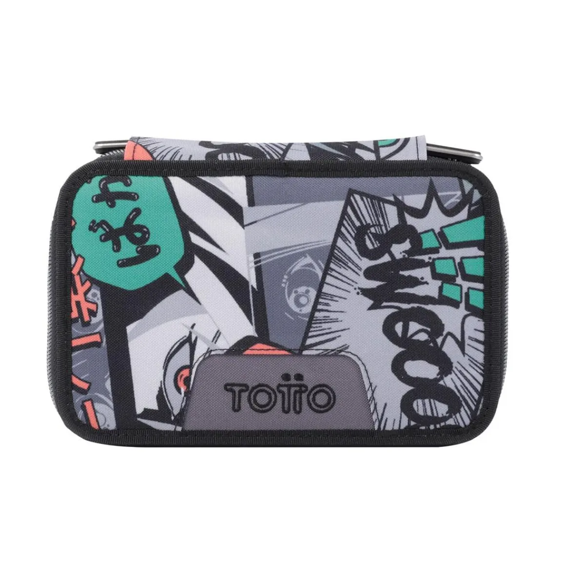 New - Estuche escolar tres compartimentos manga Pluma Material Escolar