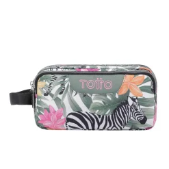 - Estuche escolar tres compartimentos tropical cebras Agapec*TOTTO Online