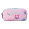 New - Estuche Sobre Glitter Shiny Heart Material Escolar