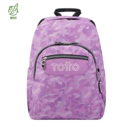 Online - Mochila escolar adaptable a carro camuflaje rosa Acuareles Material Escolar