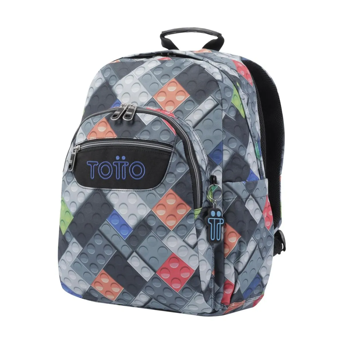 - Mochila escolar adaptable a carro bloques Acuareles*TOTTO Outlet