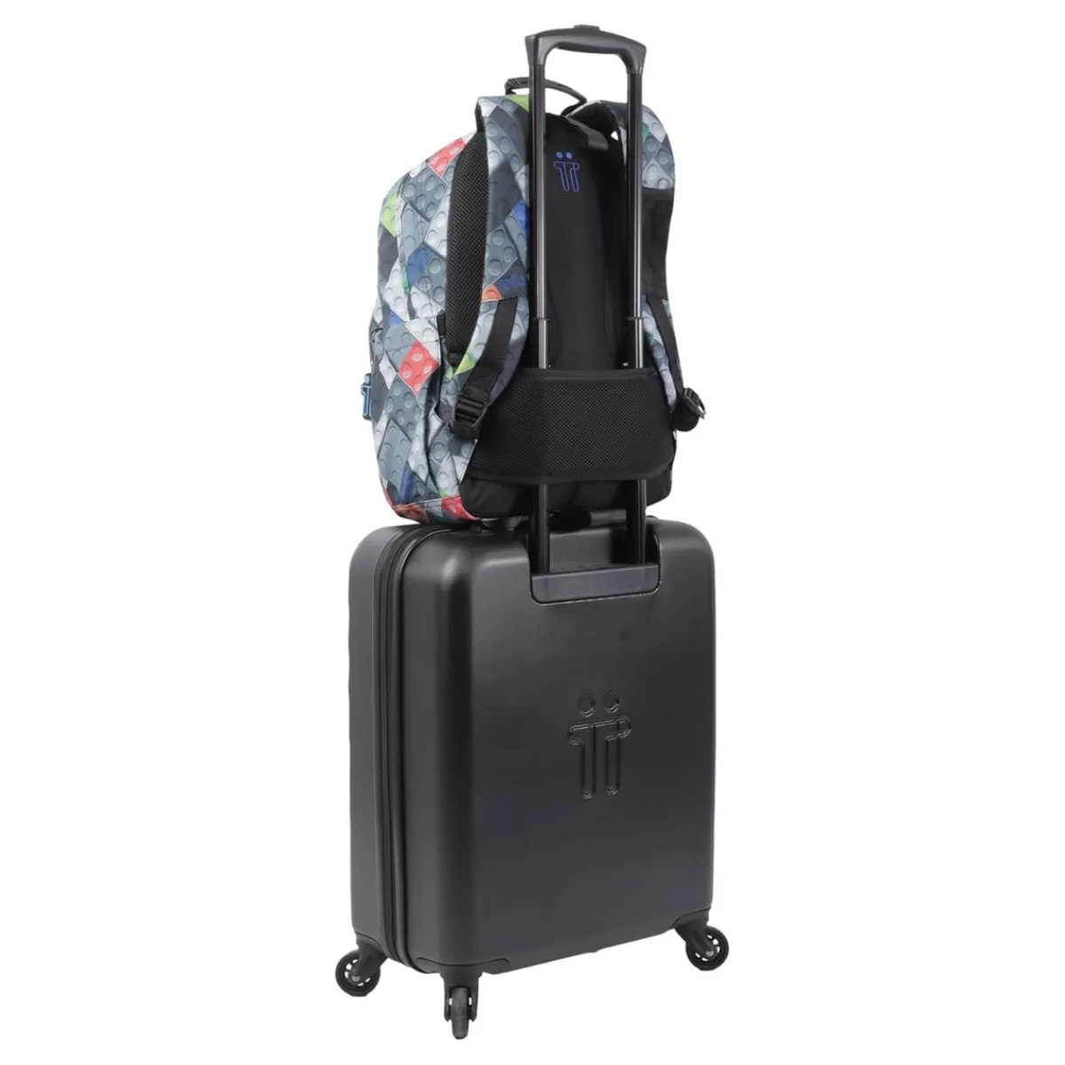 - Mochila escolar adaptable a carro bloques Acuareles*TOTTO Outlet